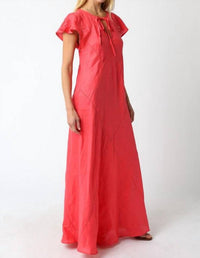 Olivaceous - Ava Linen Dress