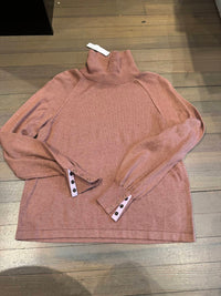 Lilla P - Women's Snap cuff Turtleneck Sweater