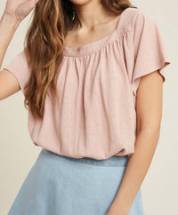 Poshture Finds - Wishlist Square Neck Knit Top With Tie Back