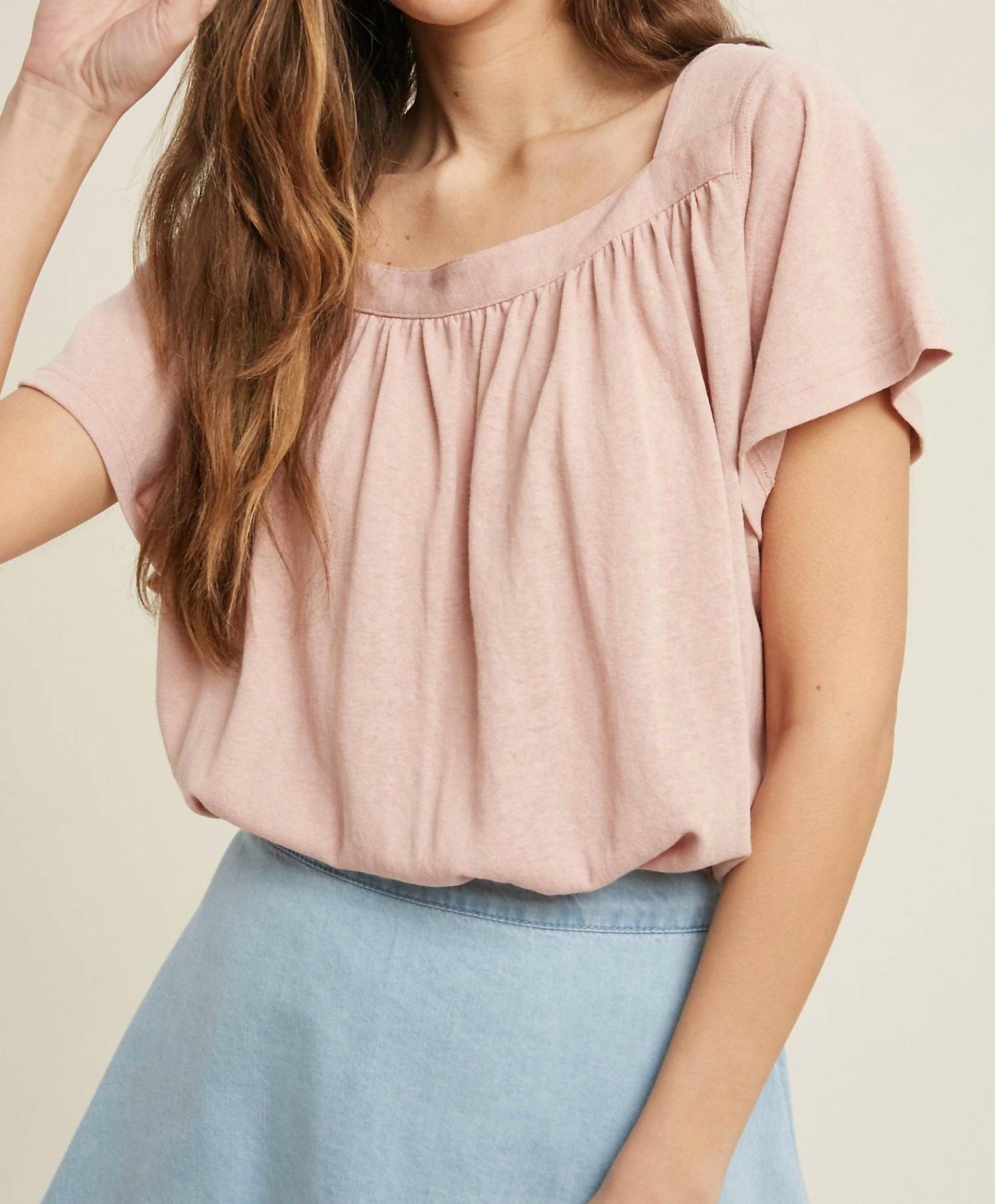 Poshture Finds - Wishlist Square Neck Knit Top With Tie Back