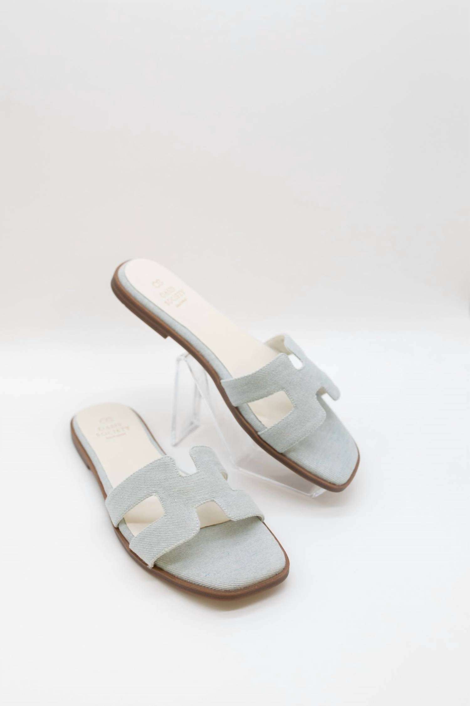 OASIS SOCIETY Women's Everlee Stylish Sandals in denim - women's sandal