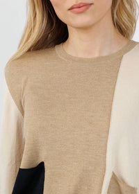 Aldo Martins Double Pocket Crew Sweater in ivory - women's sweater - view 4