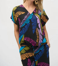 Joseph Ribkoff - Tropical Print Boxy Top
