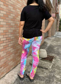 Shirley Stone - Tie Dye Distressed Skinny Jeans