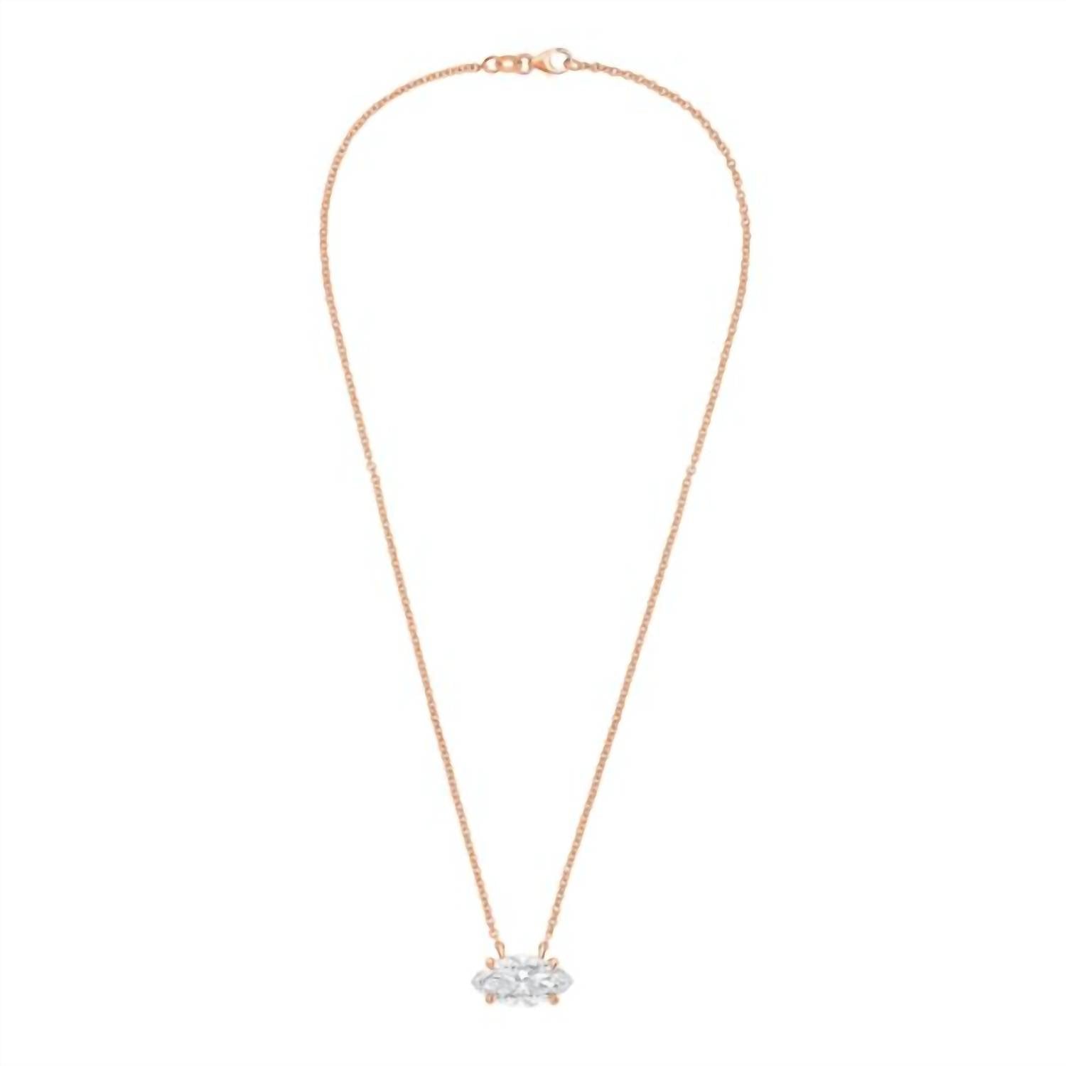 Diana M Jewels - Women's Marquise Lab-Grown Diamond Pendant Necklace (15.00 Ct) - Grand