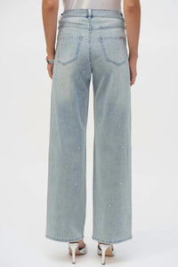 Joseph Ribkoff - Classic Embellished Wide Leg Jeans