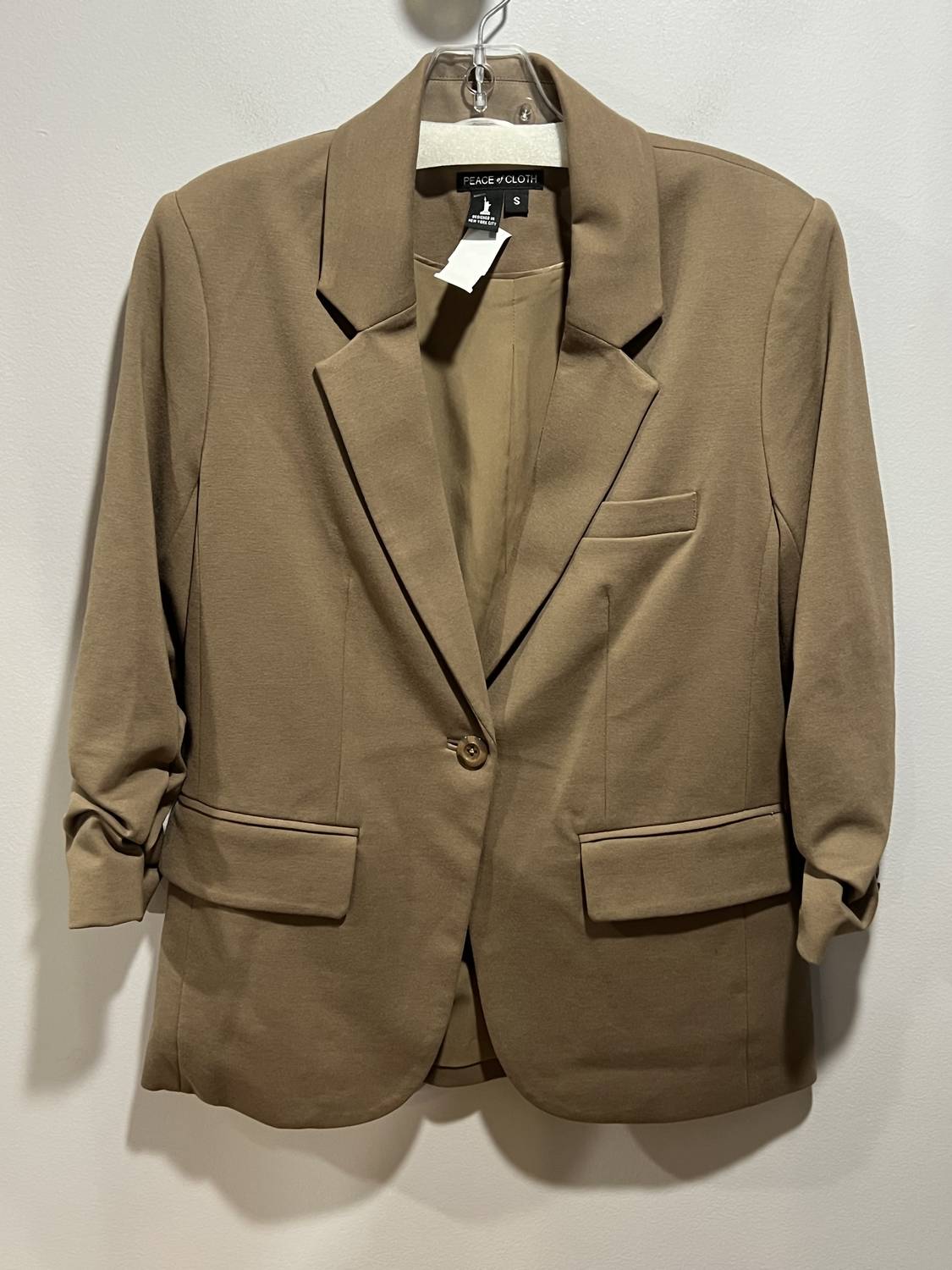 PEACE of CLOTH Women's Jamie blazer in mocha - women's jacket