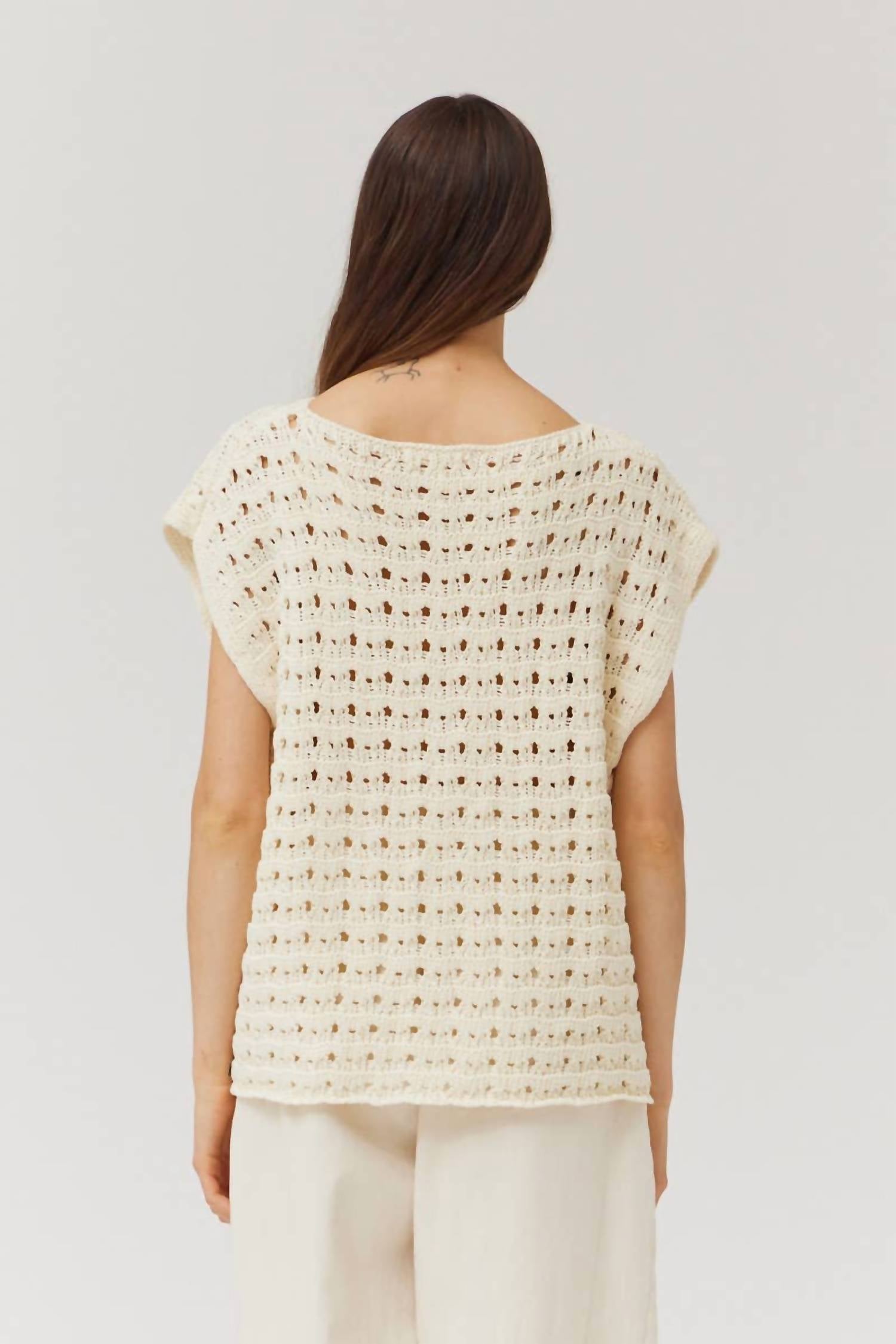 Grade & Gather - Cotton Crochet Top