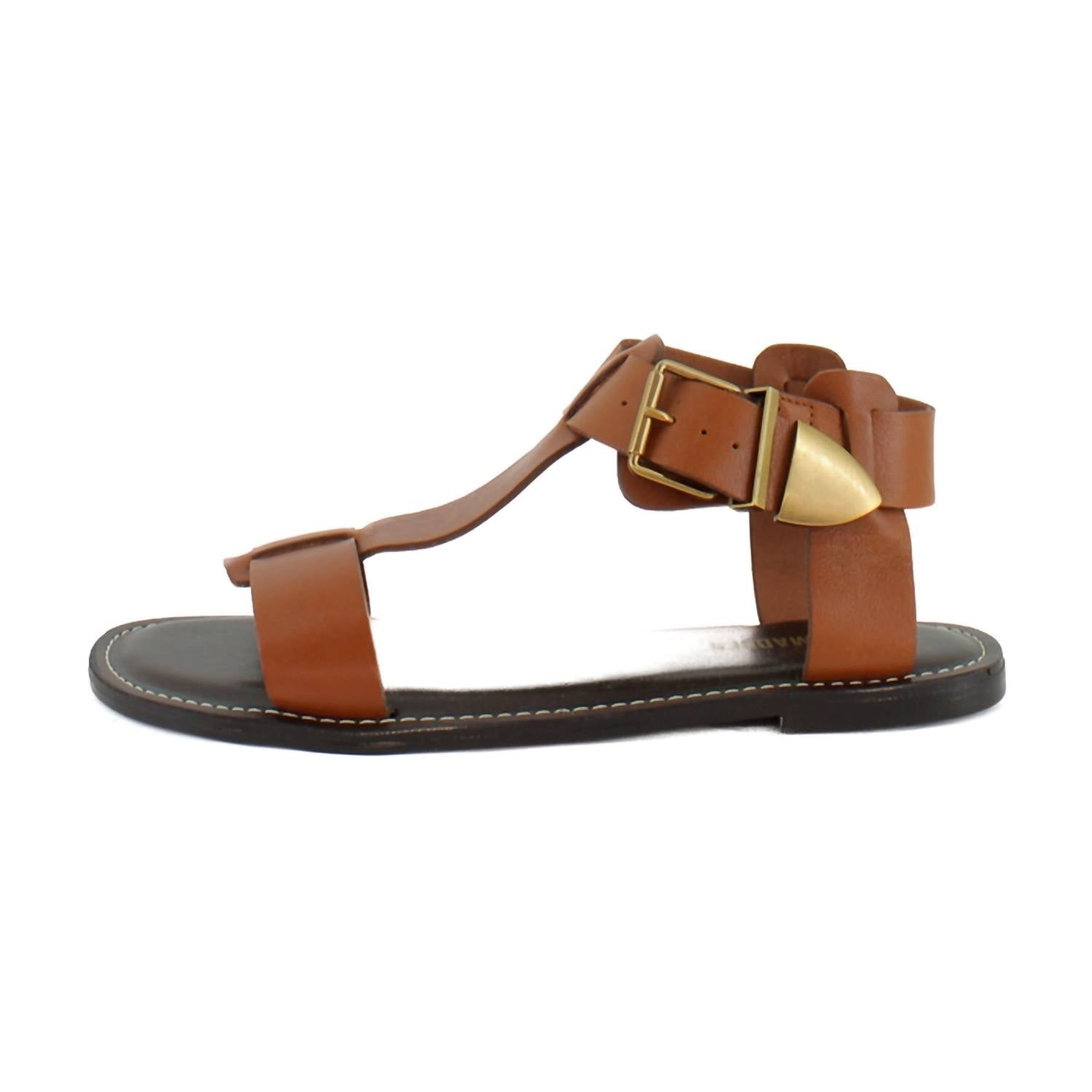 STEVE MADDEN Women's Brazinn Sandal in tan leather - women's sandal - detail view