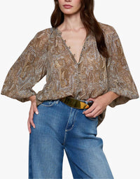 L'Agence - Teagan Dolman Sleeve Blouse