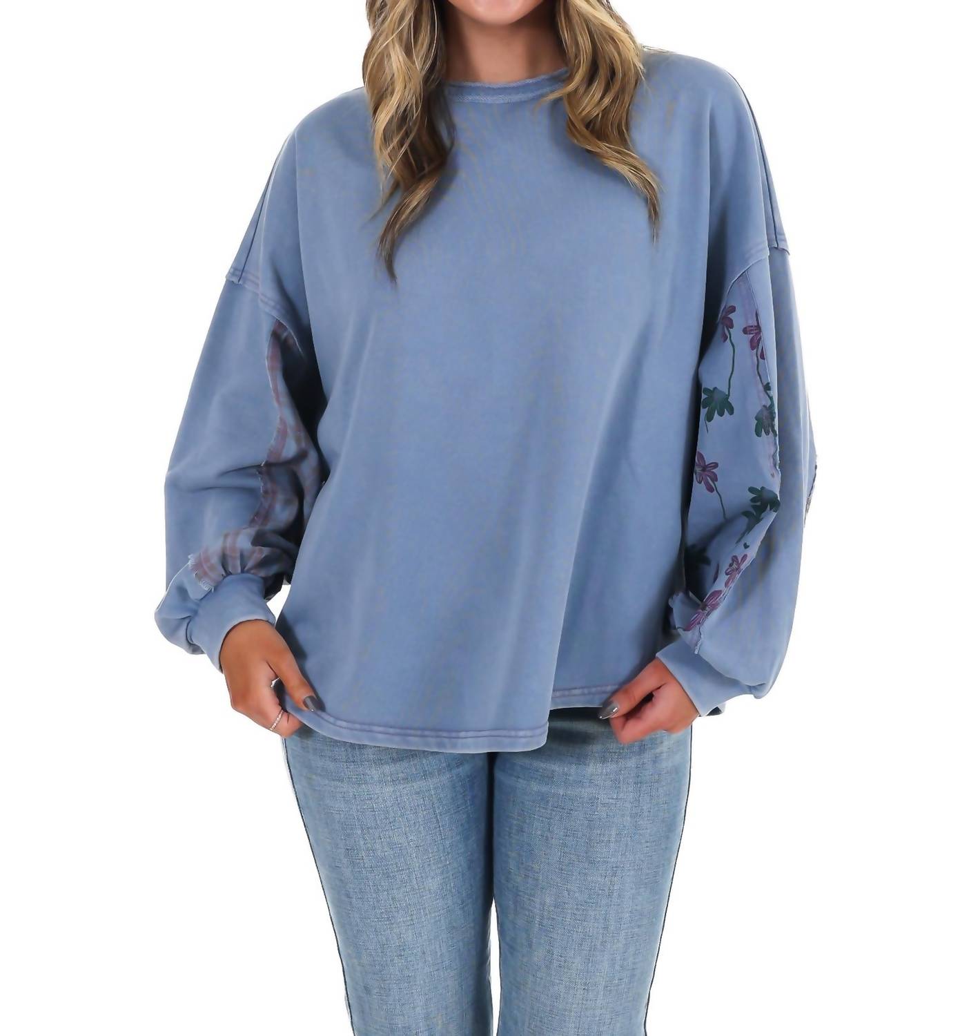 Easel - Harvest Stroll Contrast Top