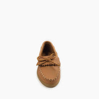MINNETONKA Women's Moosehide Kilty Loafers in natural - women's flats - view 4