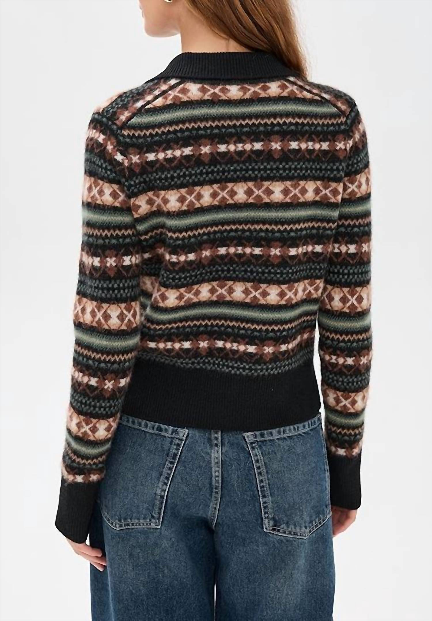 Vince - Fair Isle Polo Sweater