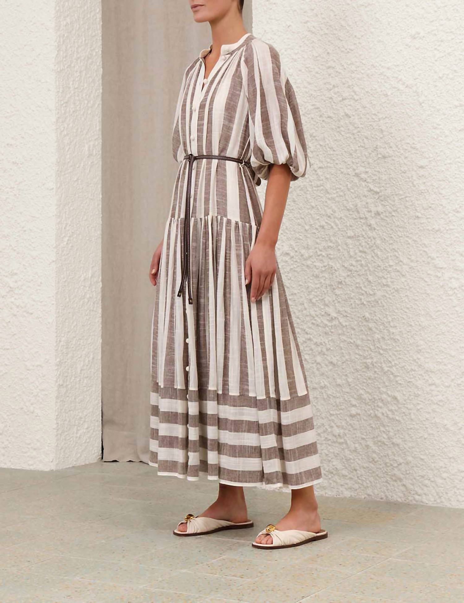 Zimmermann - Acacia Blouson Shirt Dress