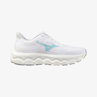 MIZUNO Women's Wave Horizon 8 Shoe in white tanager turquoise - women's shoe