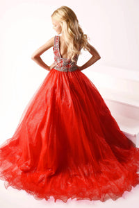 Ava Presley - Girls Embellished Bodice Long Gown