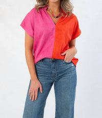 Thml - Dolly Two Tone Colorblock Blouse