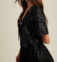 Wishlist - Sequin Bow Detail Top