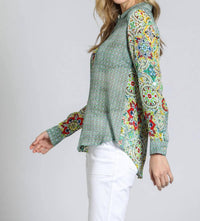 Apny - Button-up Vibrant Blouse
