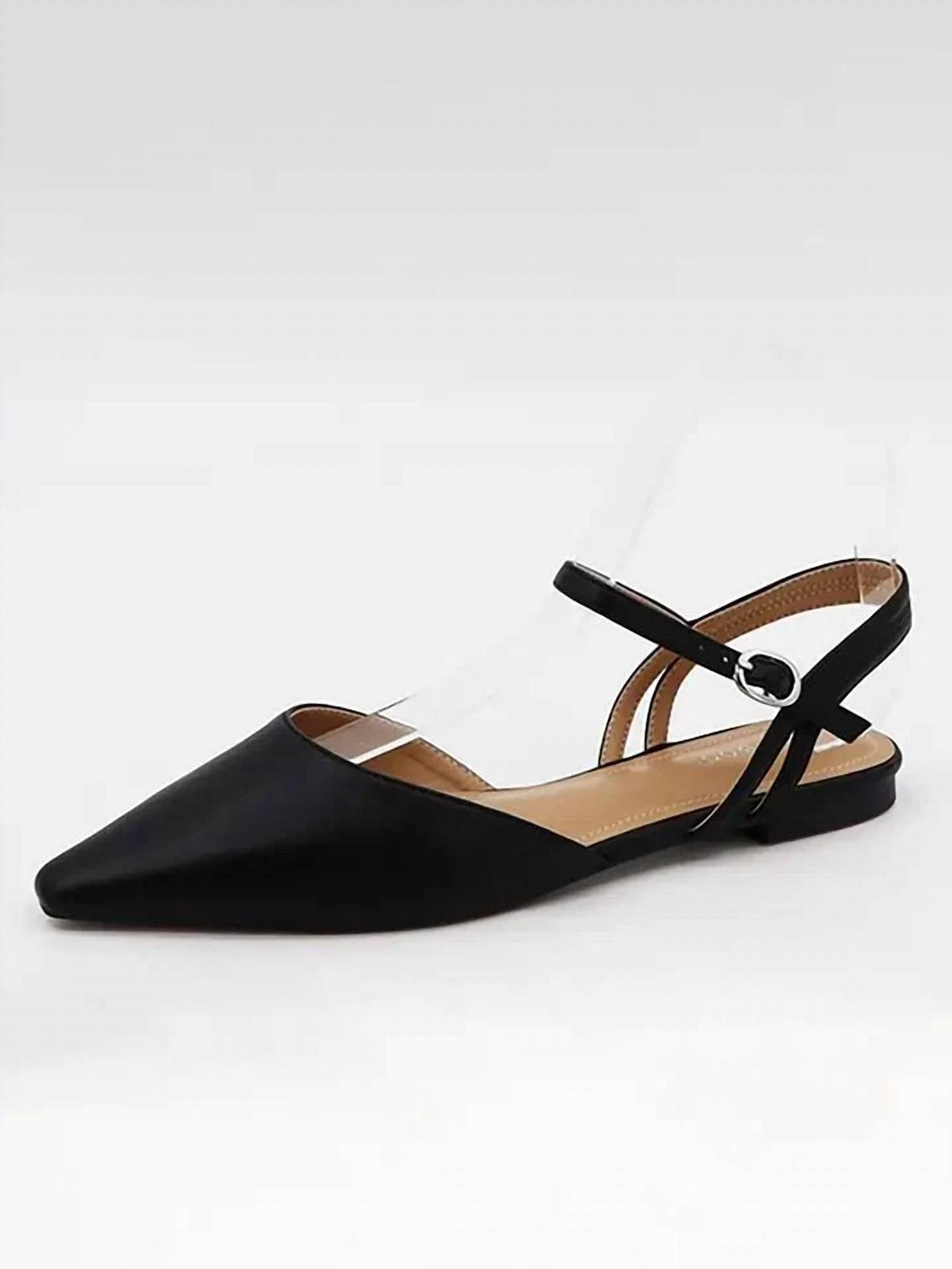 Mis-Jes - Women's Pointed Toe Slingback Flats