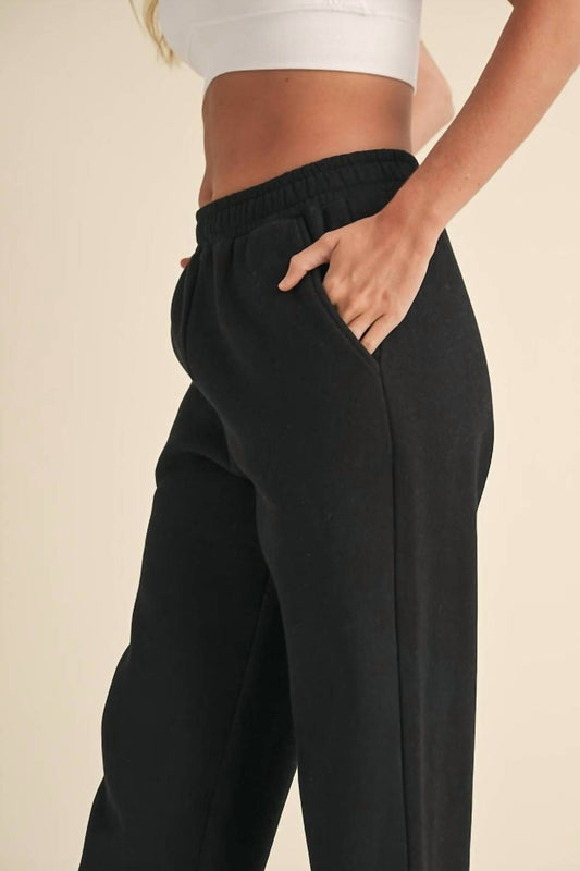 Kimberly C - Cozy Fleece Wide Leg Sweatpants