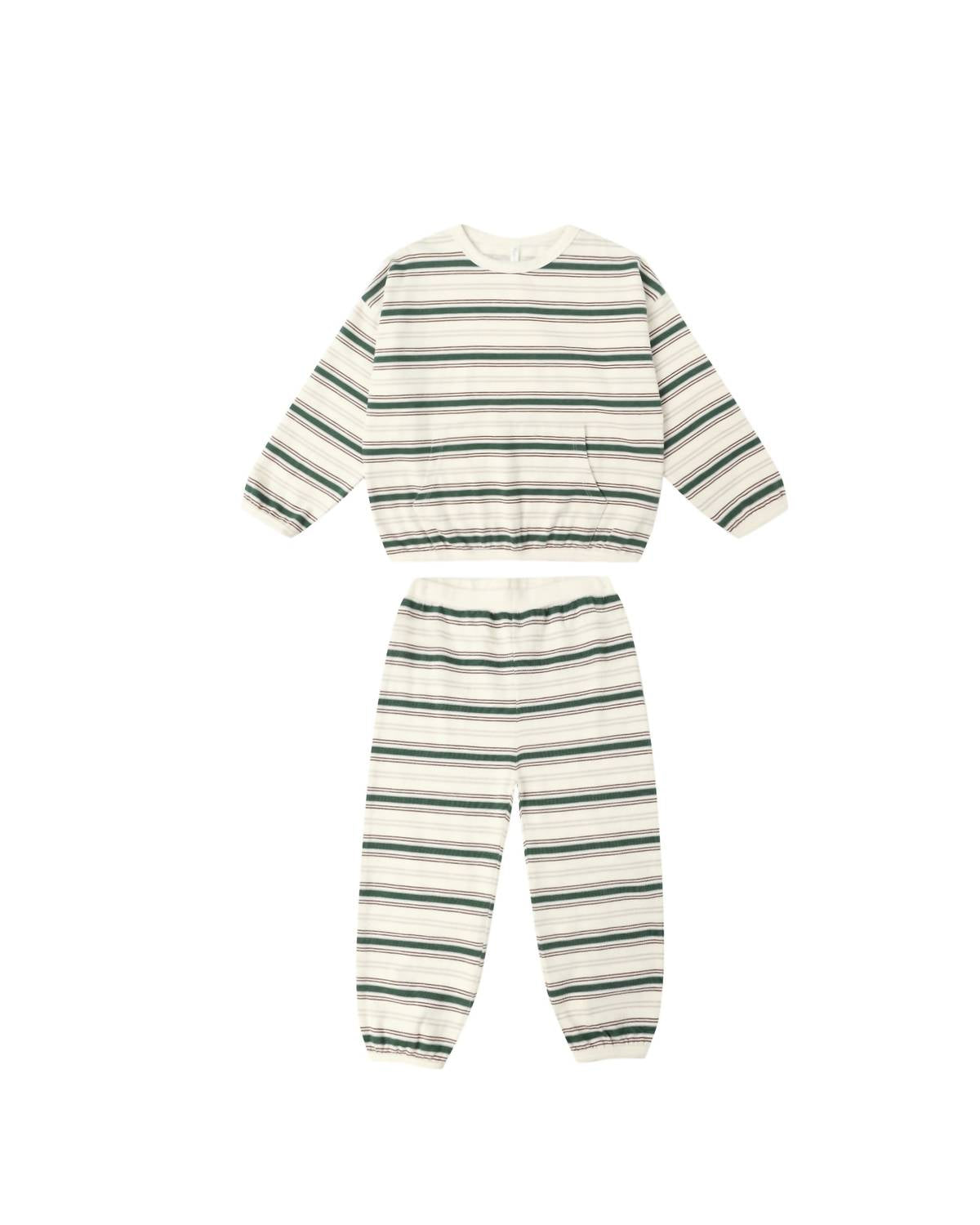 Rylee + Cru - Kid's Retro Stripe Relaxed Set