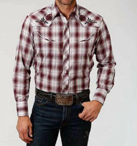 Roper - Western With Flower Embroidery Shirt