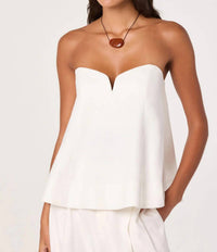Astr - Women's Talulla Strapless Babydoll Top