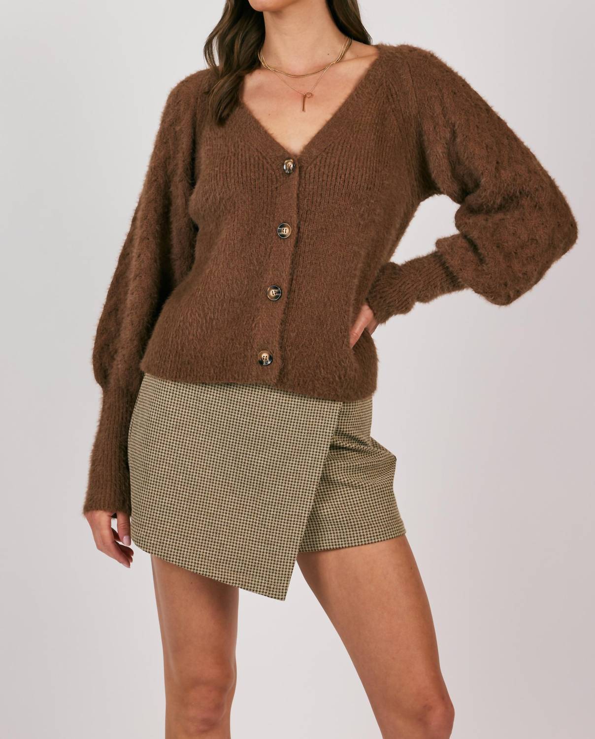 Sadie & Sage - Sweeping Wind Button Front Cardigan