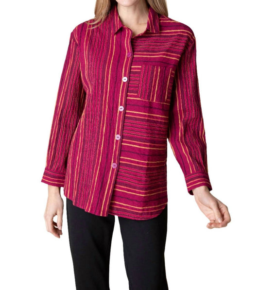 Habitat - Stripes Boyfriend Pocket Shirt