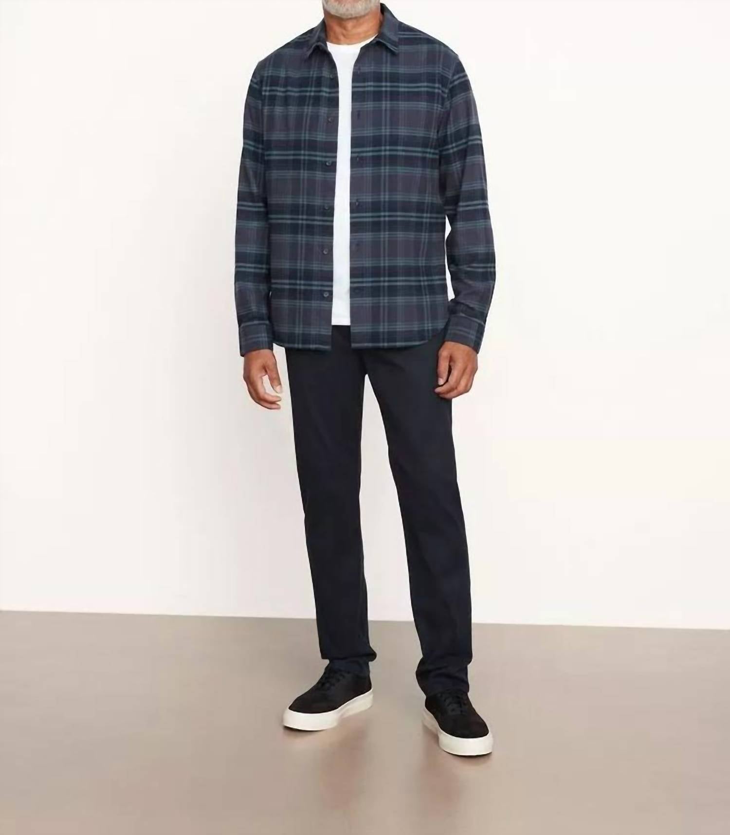 Vince - Men'S - Long Sleeve Sports Shirt Westlight Plaid