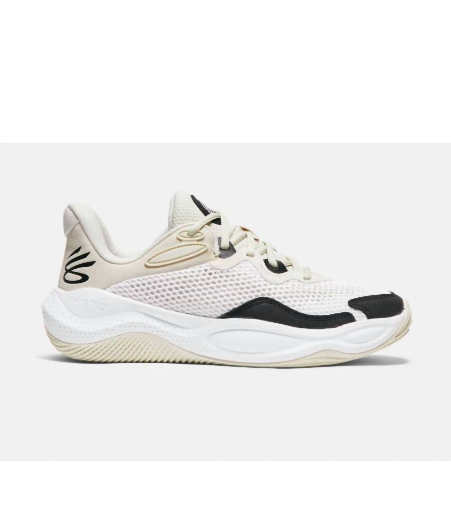 UNDER ARMOUR Men's Curry Splash 24 Suede Basketball Shoes in summit white - men's sneaker