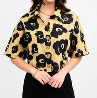 Ivy Jane - Crop Flower Shirt Jacket