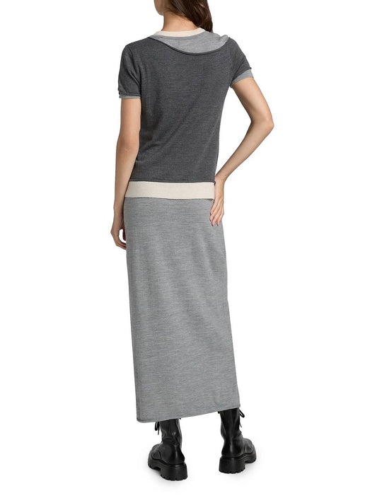 Staud - Lyric Merino Wool-nylon Maxi Dress