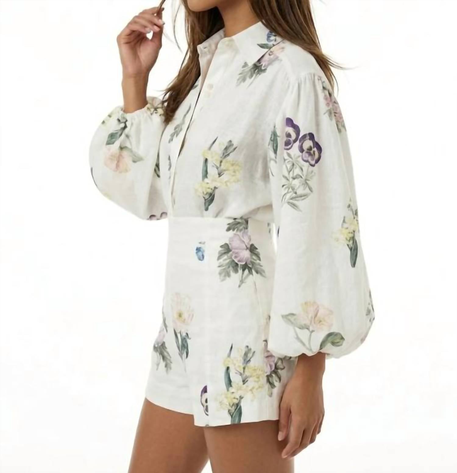 Lily Clothing - Primrose Garden Suit Top