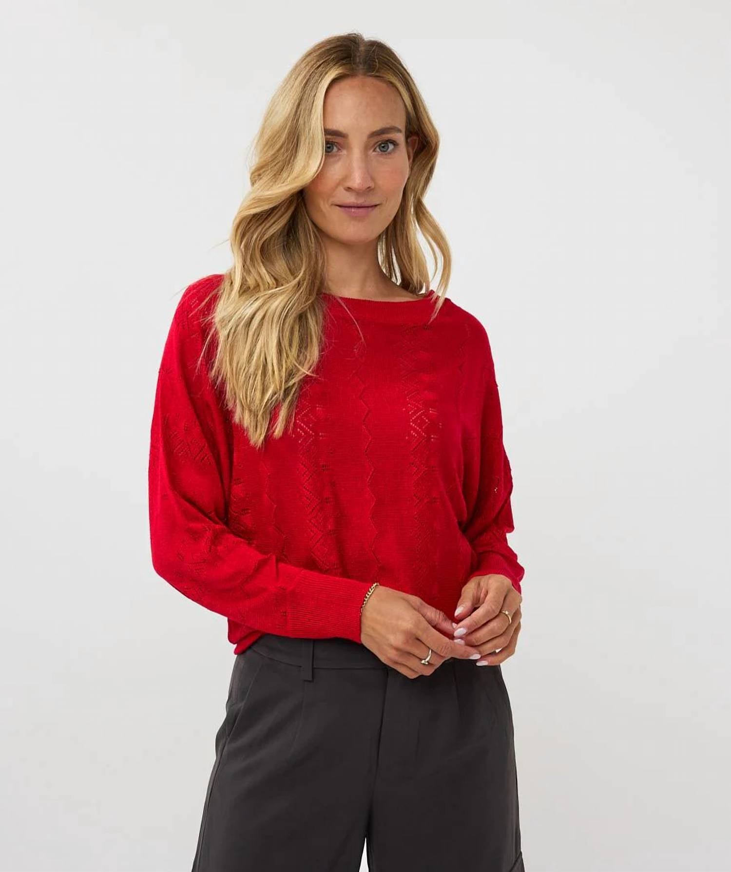 Esqualo - Revna Batwing Lurex Sweater