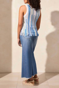 Tribal - Crew Neck Fringed Vest