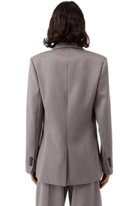 St. Agni Women's 90s Wool Blazer in doe - women's jacket - view 5