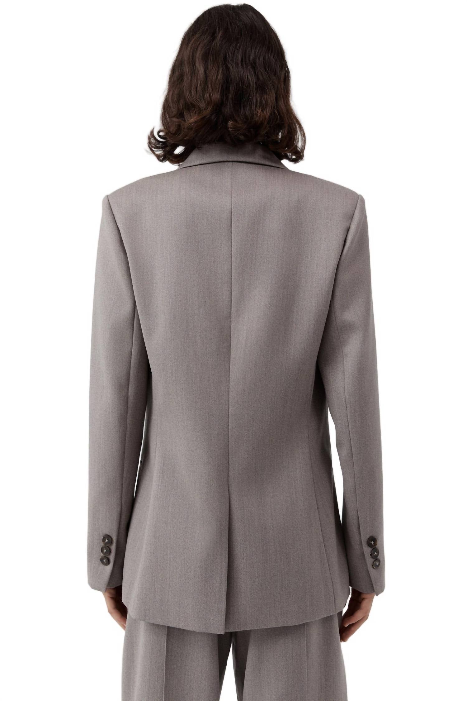 St. Agni Women's 90s Wool Blazer in doe - women's jacket - view 5