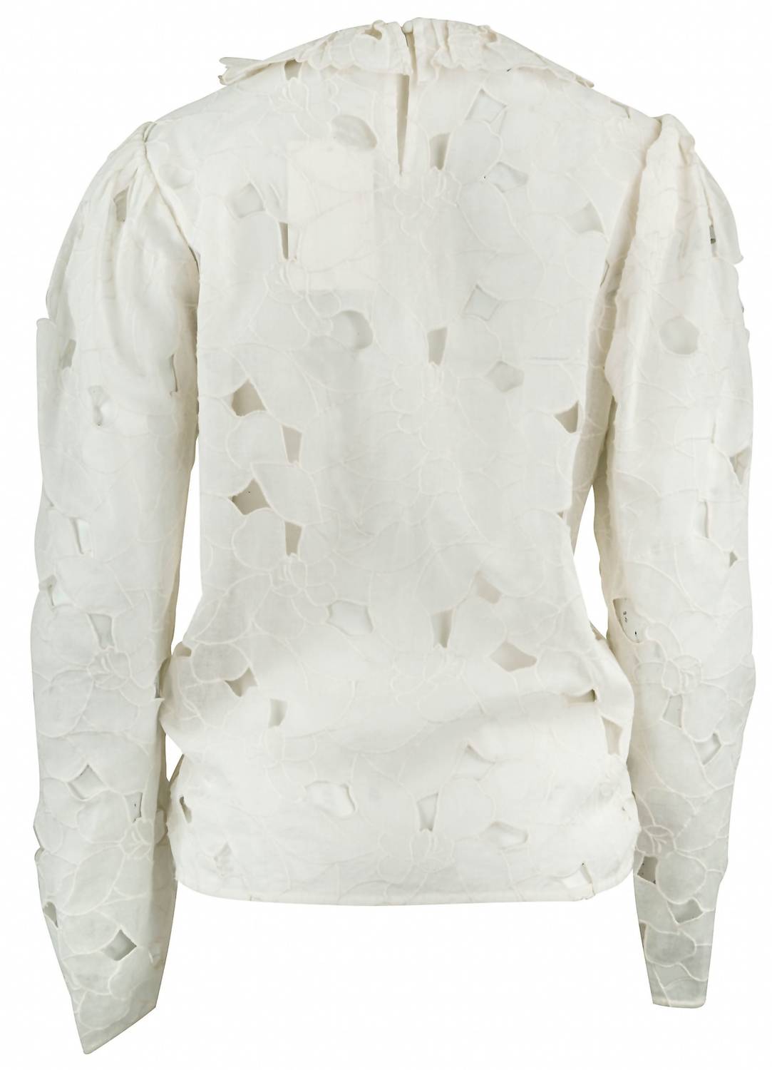 Ulla Johnson Women's Enid Top in chalk - women's blouse - detail view