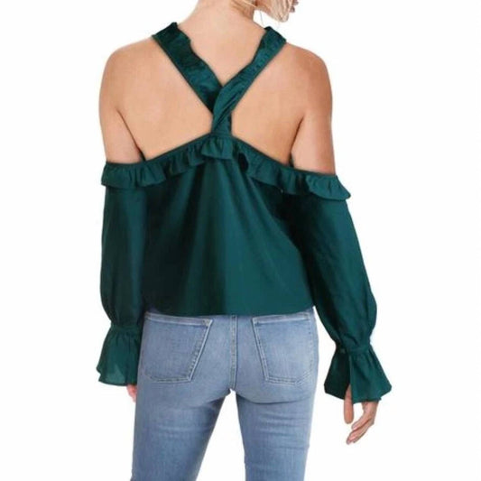 Likely - Open Shoulder Bell Sleeves Top