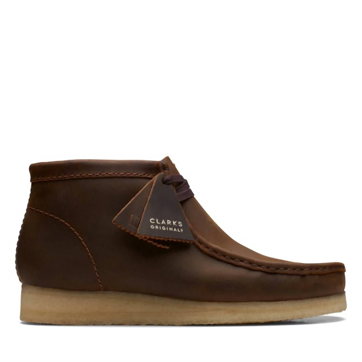 Clarks Men's Wallabee Boot in beeswax - men's boots