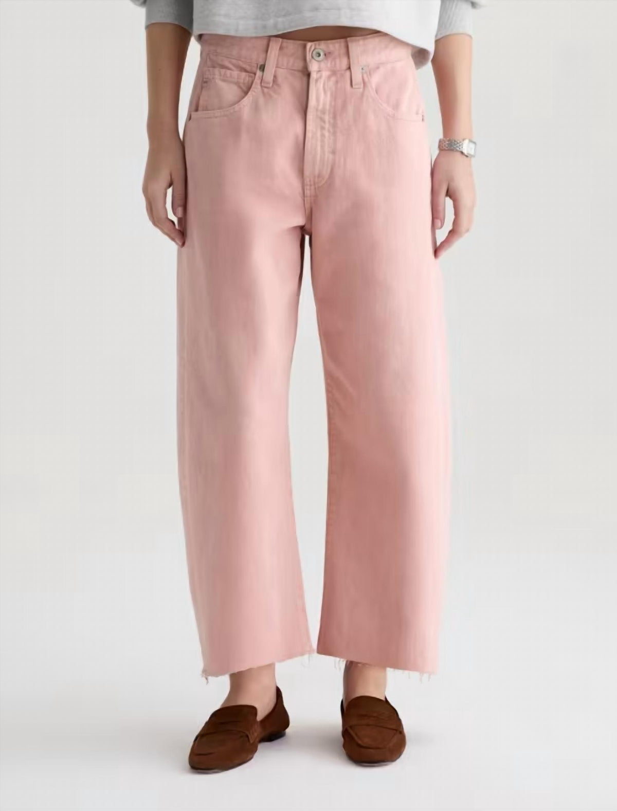 Ag Jeans - Hattie Crop High-rise Barrel Jeans