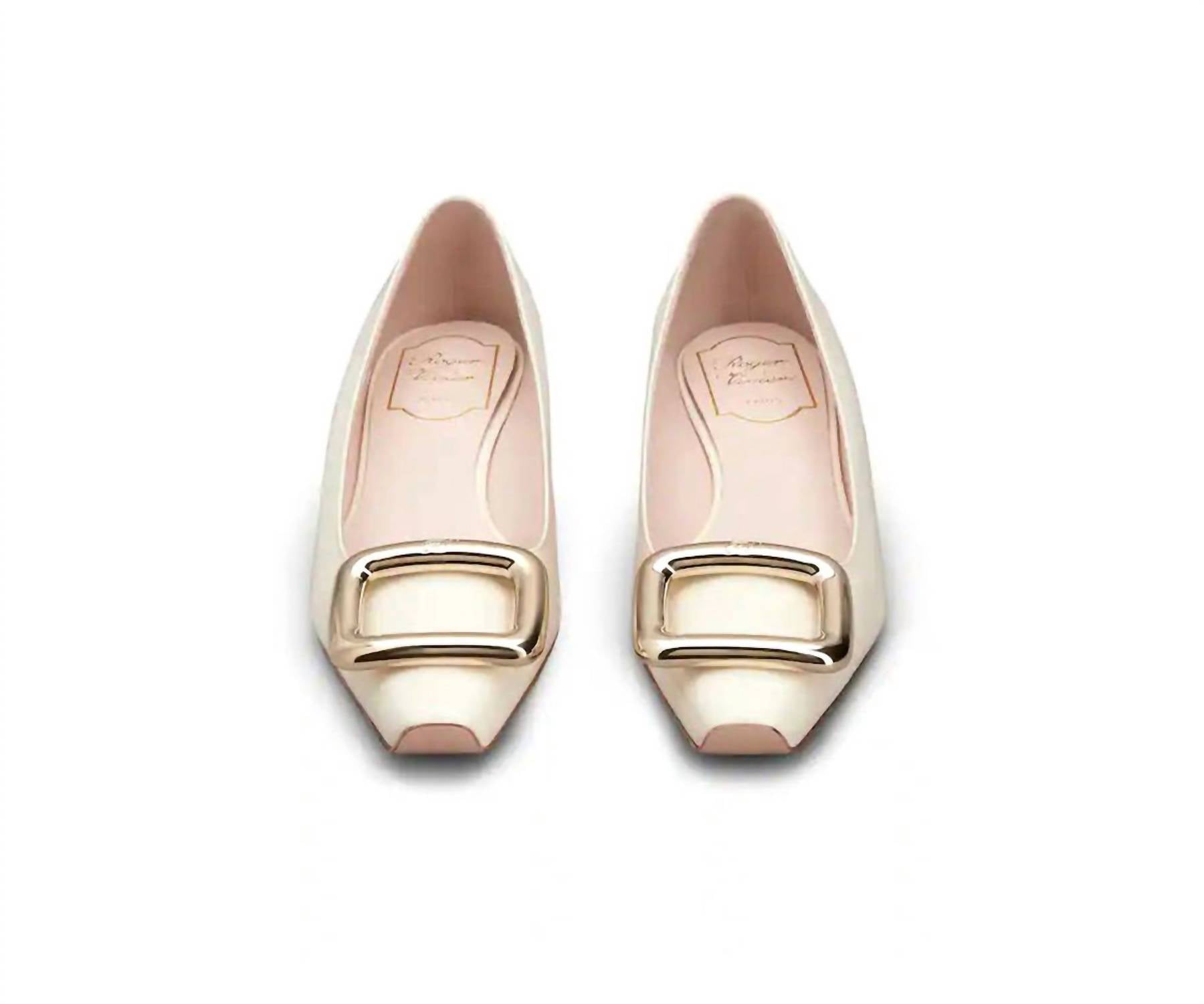 Roger Vivier - Women's Viv Choc Metal Buckle Ballerinas Flat Shoes