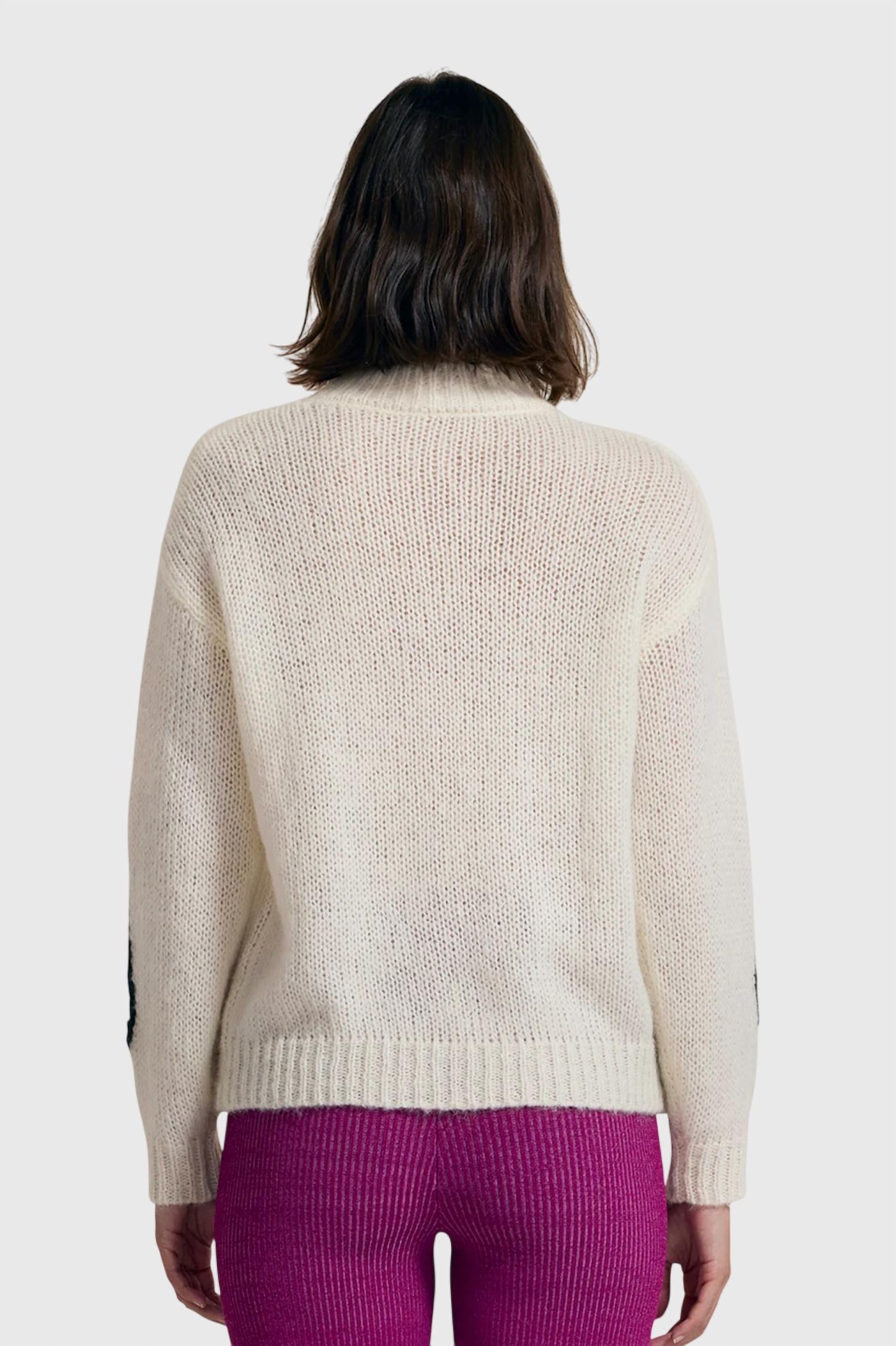 The Wolf Gang - El Ojo Knit Sweater - beige - clothing - cotton