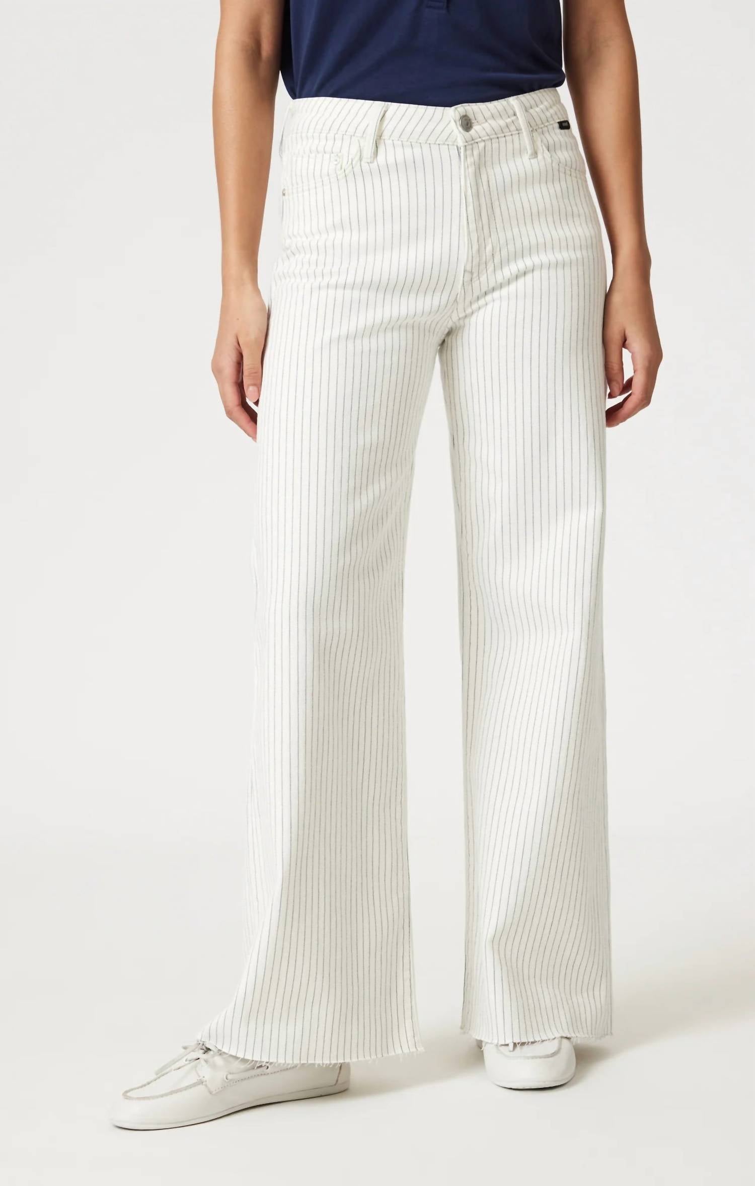 Mavi - Paloma Mid Rise Stripe Jeans
