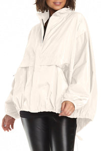 Planet By Lauren G. - Nylon Chic Bomber Jacket