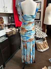 Promesa - Women's Ruched Floral Maxi Dress