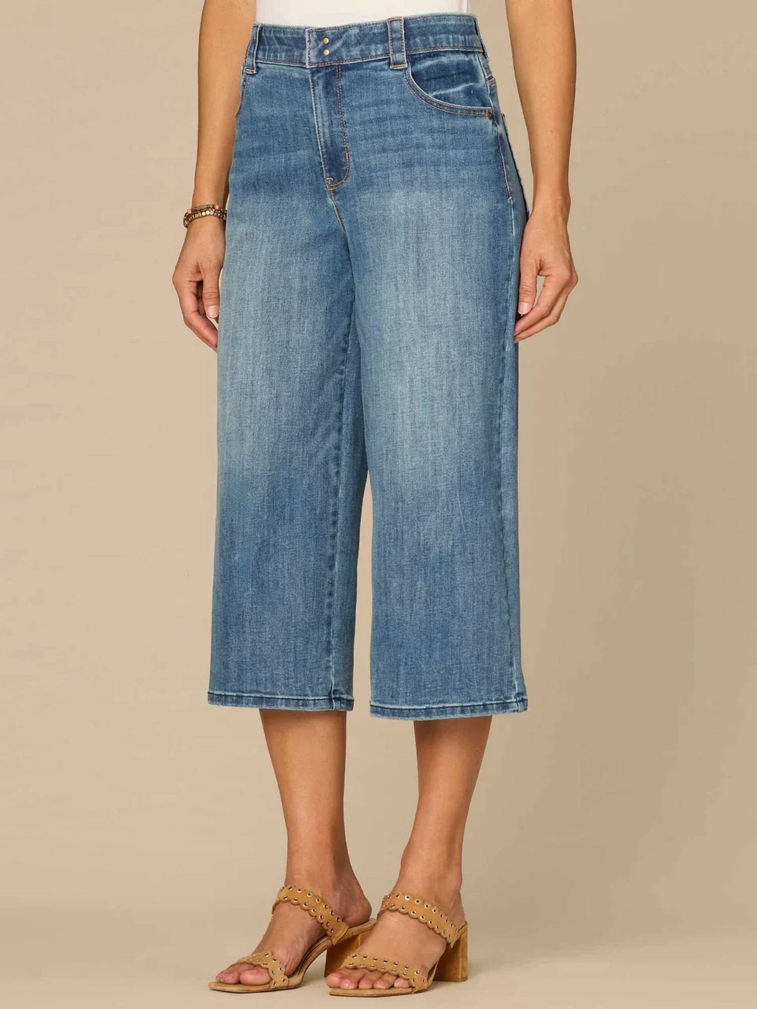 Democracy - Women's High Rise Relaxed Capri Jeans