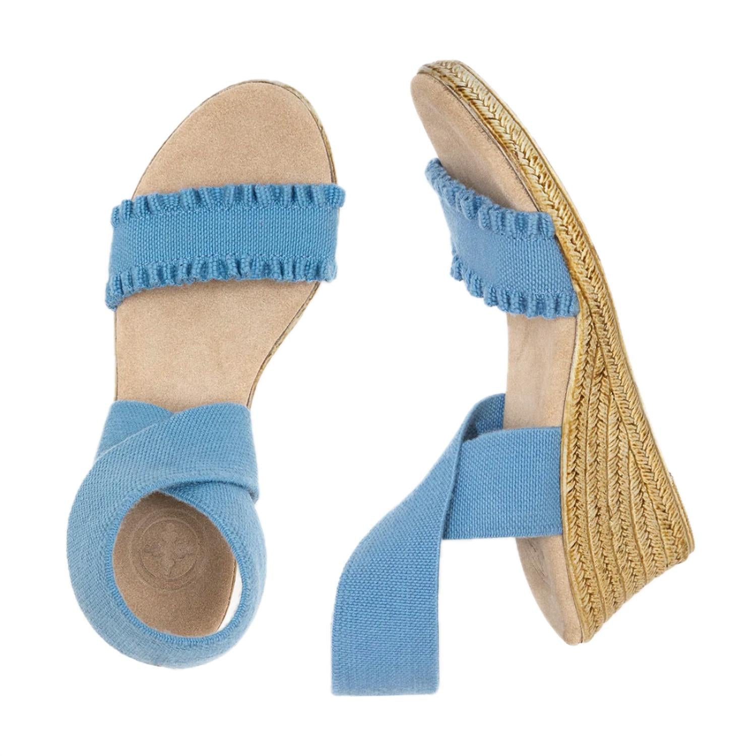CHARLESTON SHOE CO. Women's Carolina Core Espadrille Sandal in cornflower ruffle - women's sandal - view 4